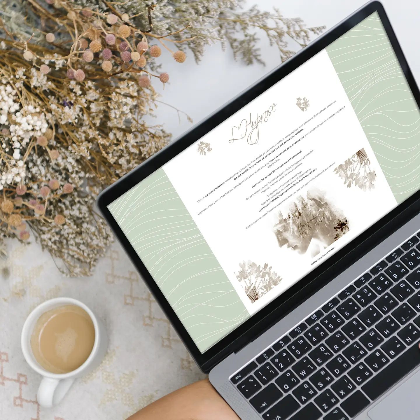 Web design du site internet d'Aurélie Vray Jayol à Savigneux et Margerie Chantagret