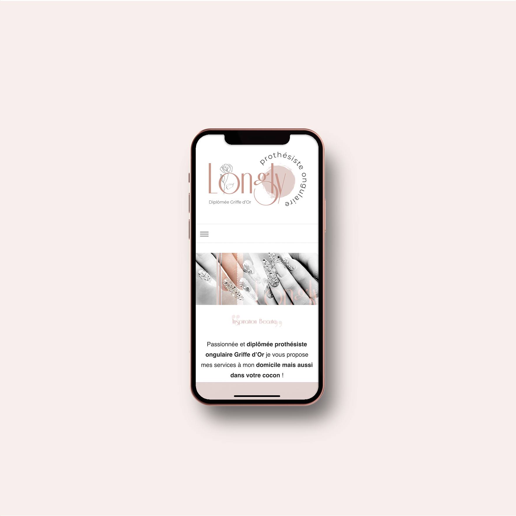 Web design du site internet Longly prothésiste ongulaire à Moingt